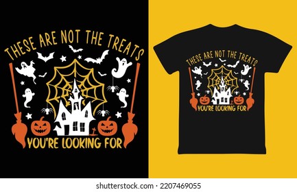 Women's Star Wars Halloween Not The Treats T-Shirt Design