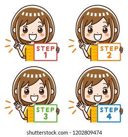 Women's Step Icon.