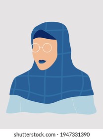 Women's style. Strong and brave girls support each other. Females friendship. Vector. 01