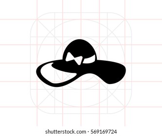 Womens Summer Hat Icon