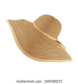 Women's summer hat. Vector illustration.
