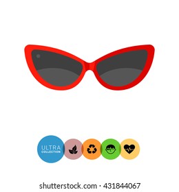 Womens Sunglasses Vector Icon