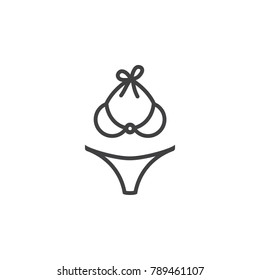 women's swimsuit icon. Women's things element. Premium quality graphic design. Signs symbols collection, simple icon for websites, web design, mobile app, info graphics on white background