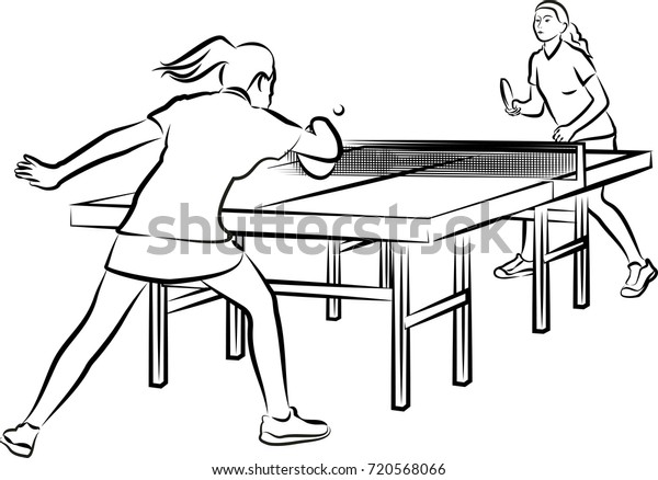 women\'s table tennis -\
woman in action