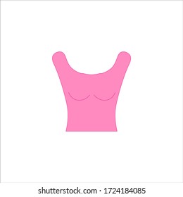 Women's tank top.Illustration for web and mobile design.