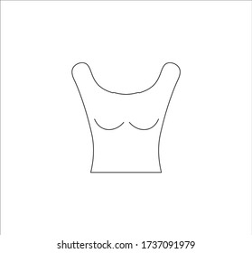 Women's tank top.Illustration for web and mobile design.