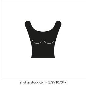 Women's tank top.Illustration for web and mobile design.