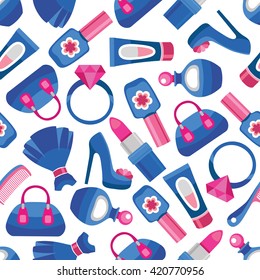 Womens things seamless pattern