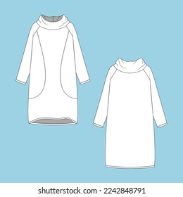 WOMEN'S TOP T-SHIRT LONG SWEATSHIRT