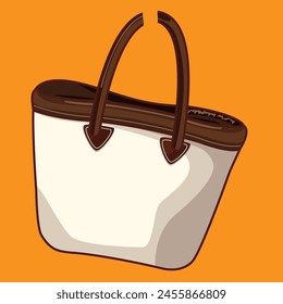 women's tote bag vector illustration