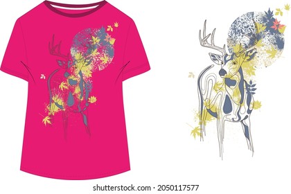 women's t-shirt design women's print patterns. fashion design