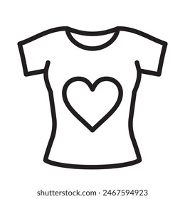 women's t-shirt simple icon, vector illustration 