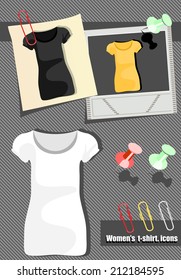 women's t-shirt template.