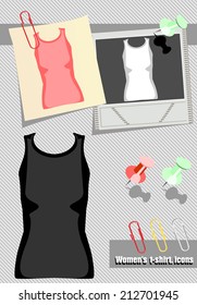 women's t-shirt template.