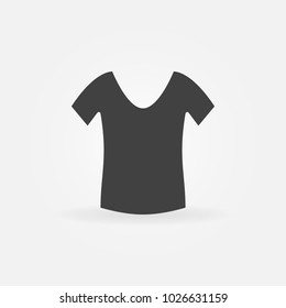 Women's T-Shirt vector icon or design element