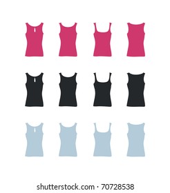 Women's t-shirt vector templates