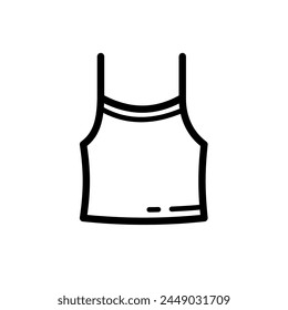 womens undershirt - vector  icon