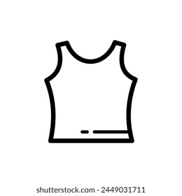 womens undershirt - vector  icon