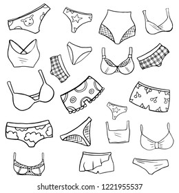 Underwear Sketch Images, Stock Photos & Vectors | Shutterstock