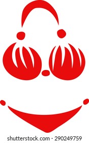 Women's underwear. Figure . Vector.