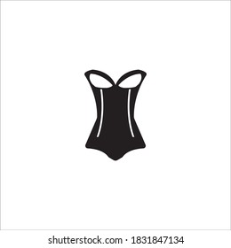 Women's underwear icon logo, vector design illustration 