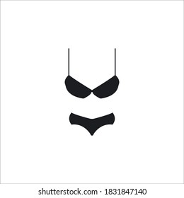 Icono de la ropa interior de la mujer, ilustración de diseño vectorial 