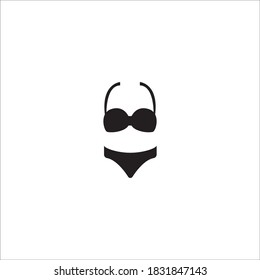 Women's underwear icon logo, vector design illustration 