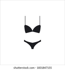 Icono de la ropa interior de la mujer, ilustración de diseño vectorial 