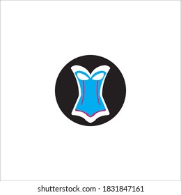 Women's underwear icon logo, vector design illustration 
