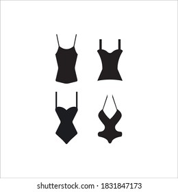 Women's underwear icon logo, vector design illustration 