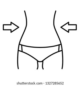 Women's waist icon