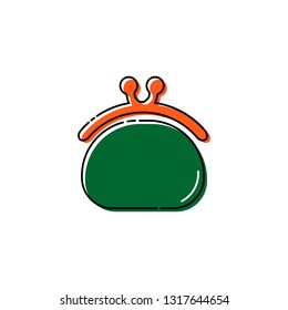 Women's wallet icon. Women's things element.
