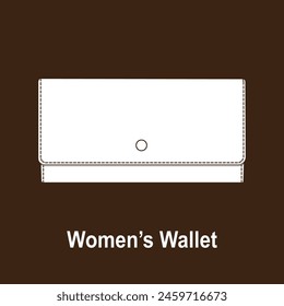 Women"s Wallet icon vector illustration symbol design