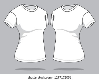 Womens Short Sleeve Dolman Drape Top Stock Vector (Royalty Free) 2061539855