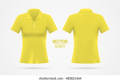Download Tshirt Front Back Yellow Images Stock Photos Vectors Shutterstock Yellowimages Mockups