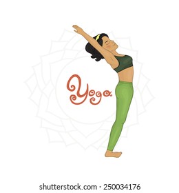 Women's Yoga Hasta uttanasana (Hatha yoga)