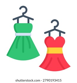 Womenswear Icon Flat Style Vector Illustration