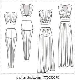 Womenswear Separates Editable CAD Drawings Pack