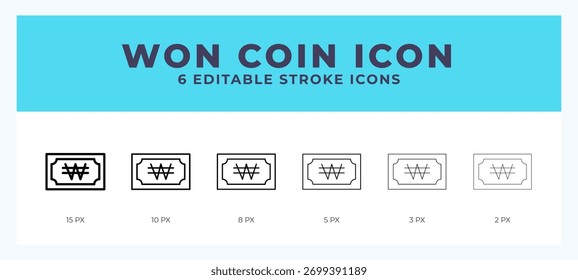 Ganhou a ilustração do vetor do ícone da moeda. Com traçado editável para Web. Aplicativo e muito mais.
