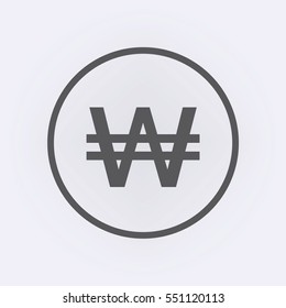 Won currency sign