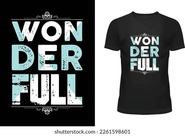 won der full victor t-shirt design