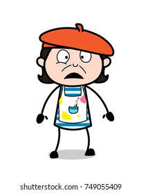 Wonder Face - Cartoon Artist Vector Illustration