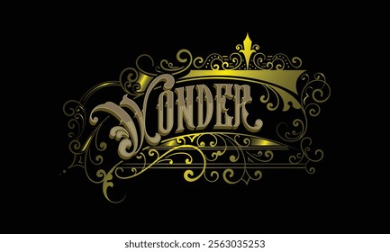 WONDER lettering custom style design