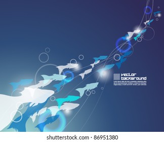 wonder underwater vector background design