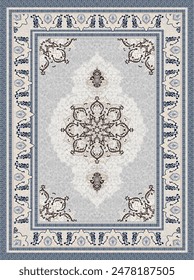 A wonderful Arabic style carpet with wonderful colors