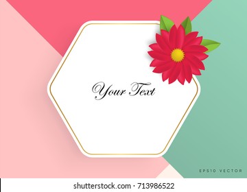 Wonderful background with beautiful colorful flowers. Vector illustration template.banners.Wallpaper, invitation, brochure, voucher discount.