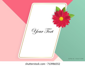 Wonderful background with beautiful colorful flowers. Vector illustration template.banners.Wallpaper, invitation, brochure, voucher discount.