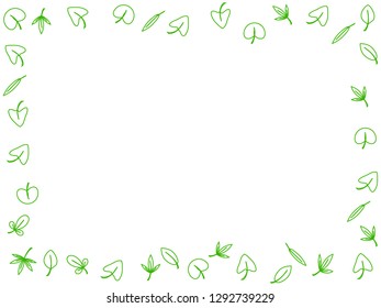 
Wonderful background design with different types of leaves