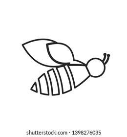 Wonderful bee design on a white background.
