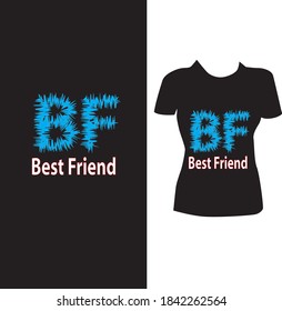 A wonderful best friend  t-shirt design